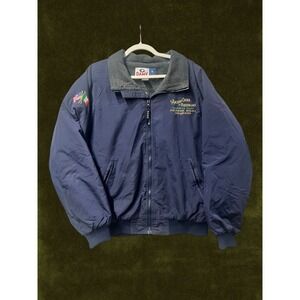 Game Sportswear Ancient Order of Hibernians Fleece Lined Jacket Mens Large Navy